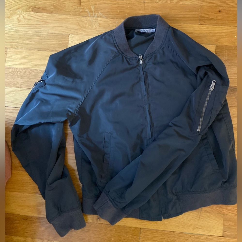 Carmar green bomber jacket